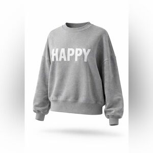 New with Tag! Cinq a Sept $295 Gray 'Happy' Women's Sweatshirt sz M